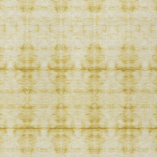 8' X 10' Wheat And Gold Geometric Washable Indoor Outdoor Area Rug